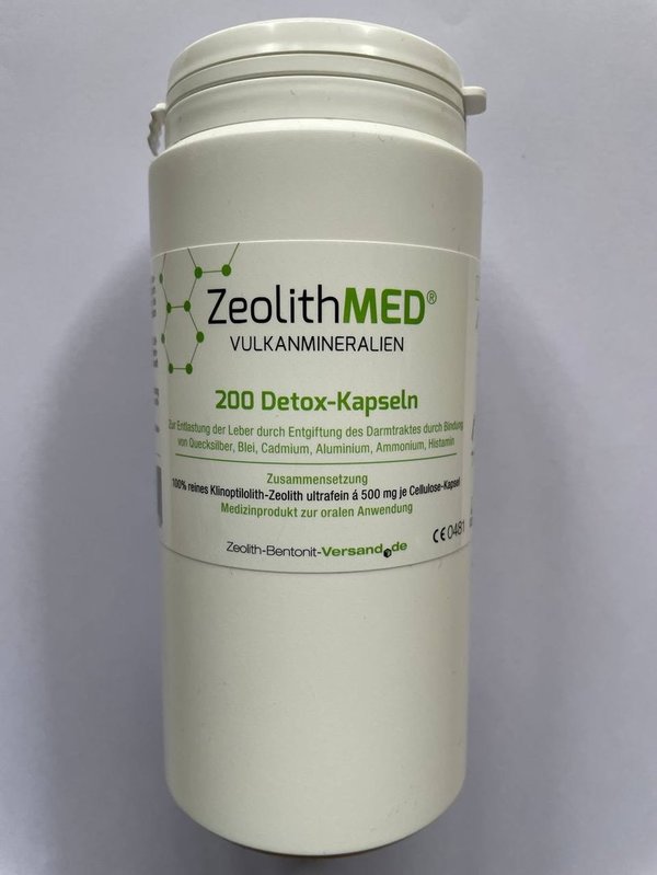 Zeolith MED® Kapseln von der Fa. ZeoBent GmbH