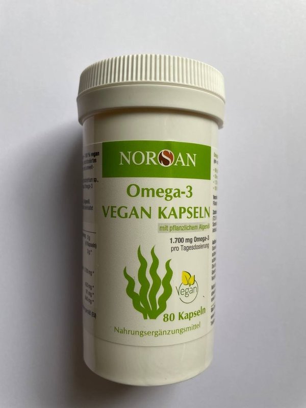 Omega-3 80 Kapseln VEGAN 100%vegan von der Fa. San Omega GmbH