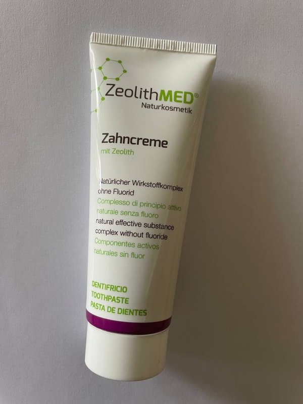 Zeolith Med® Zahncreme mit Zeolith ohne Fluorid